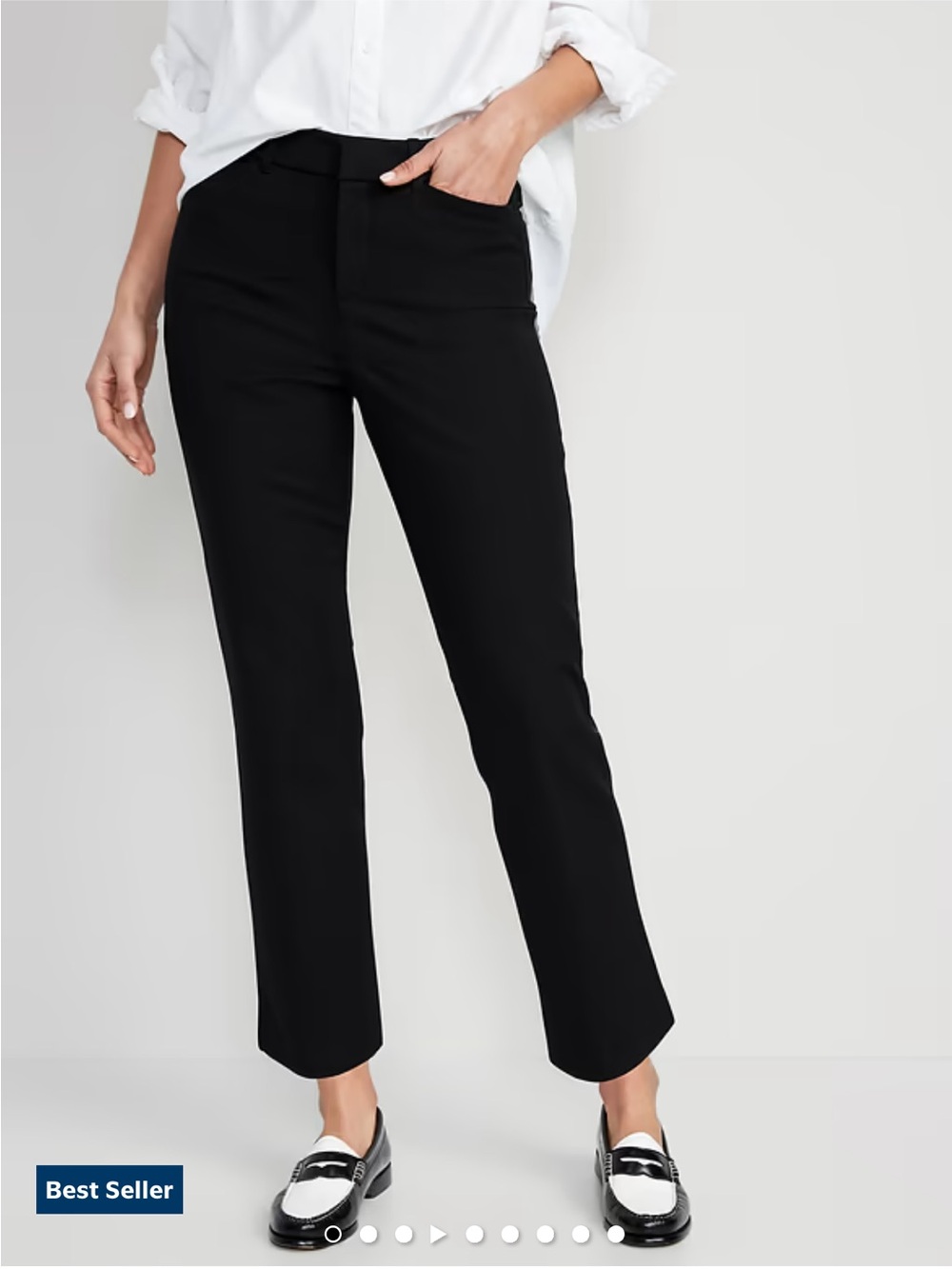 Old Navy Black Straight-Leg Women's Pants